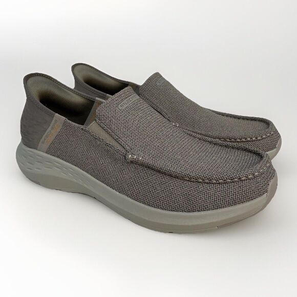 Skechers Men\'s Slip-ins Parson Ralven Size 11.5 Taupe Slip On Shoes 204804 Brown main image 9